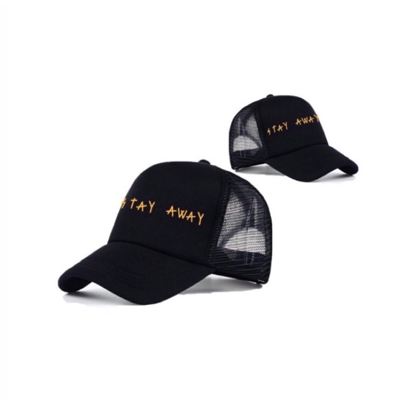 COD Topi Trucker Custom Stay Away - Black