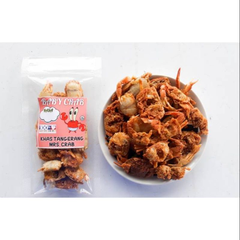 BABY CRAB KRISPY RAJUNGAN 100GR /CRABY KRIPS / BABY CRAB KRISPY / JAJANAN SEHAT / MAKANAN VIRAL / CEMILAN SEHAT / KERIPIK KEPITING