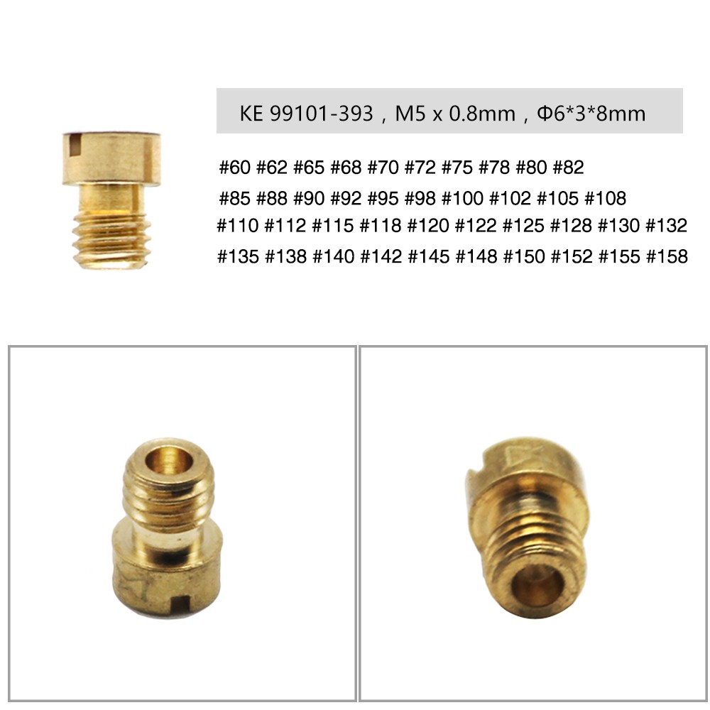 ZSDTRP M5 10pcs Carburetor Main Jet Kit Set Replacement For CV CVK CVVD FCR PWK VA VB VE Motorcycle Carburetor-5