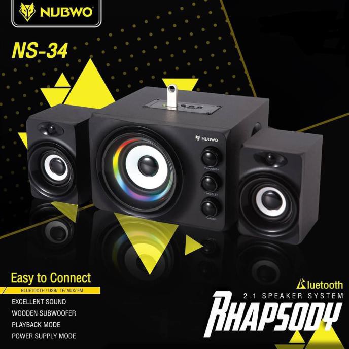 Speaker PC/ Laptop Nubwo NS-34 Subwoofer