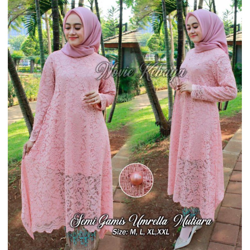 {MURAH MERIAH}semi gamis umrella brukat/kebaya pesta