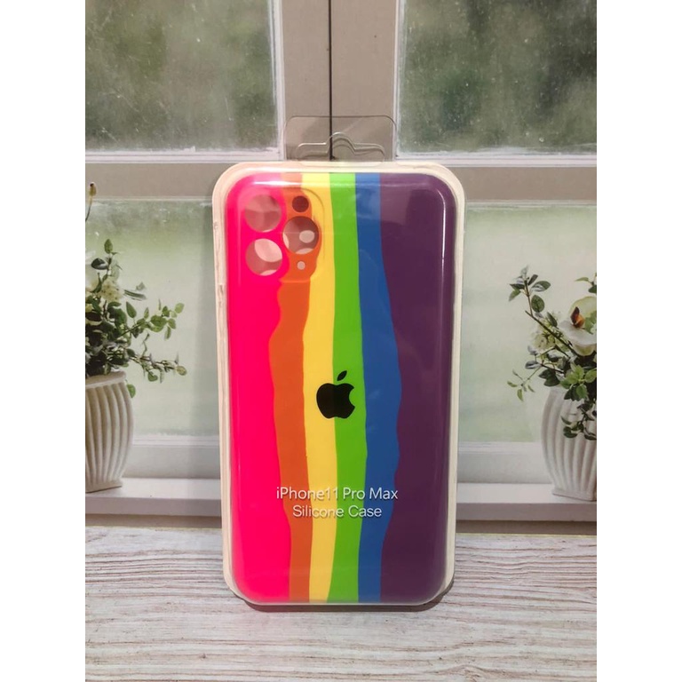 CASE IPHONE 11 PRO MAX SILIKON CASE NEW RAINBOW COVER IPHONE 11 PRO MAX