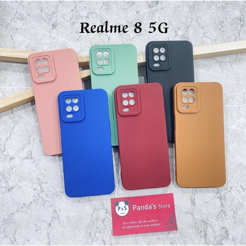 Softcase Pro Camera Realme 8 5G Candy Case Full Color 3D Silikon TPU