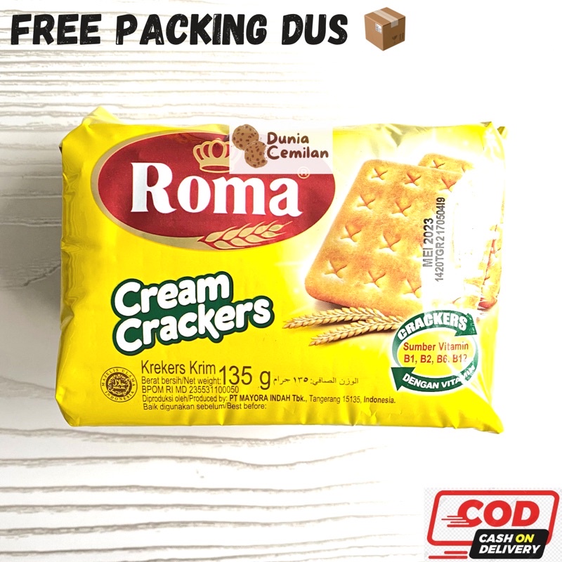 

[TERMURAH!] Roma Cream Crackers Pak 107gr - biskuit nikmat termurah