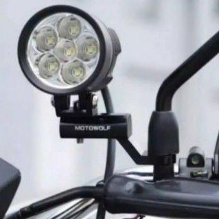 BREKET DUDUKAN LAMPU TEMBAK DI SPION