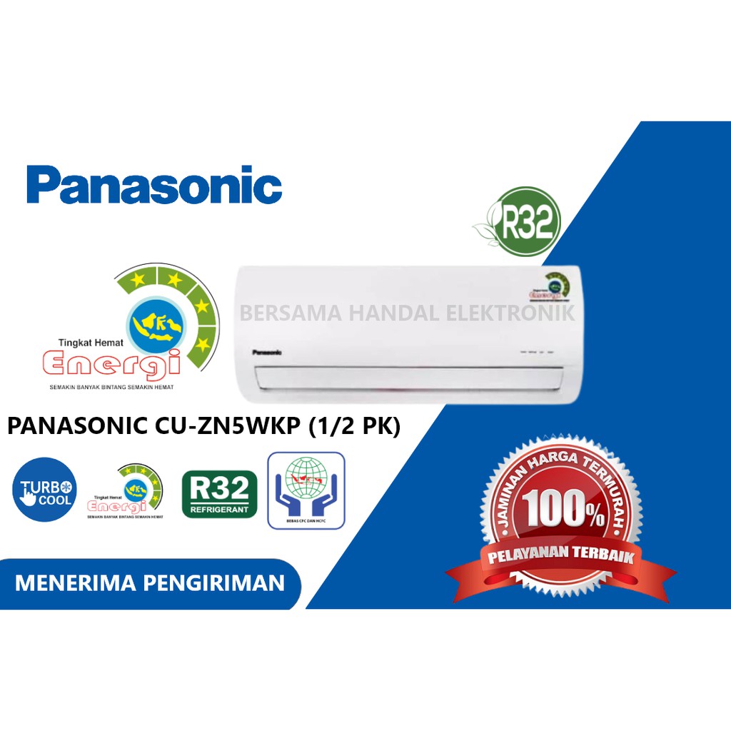 AC Panasonic 1/2pk  CS-ZN5WKP AC 1/2PK PANASONIC AC MURAH