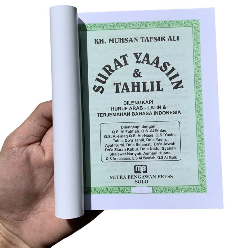 blangko Yasin dan tahlil bahan hvs 176 halaman