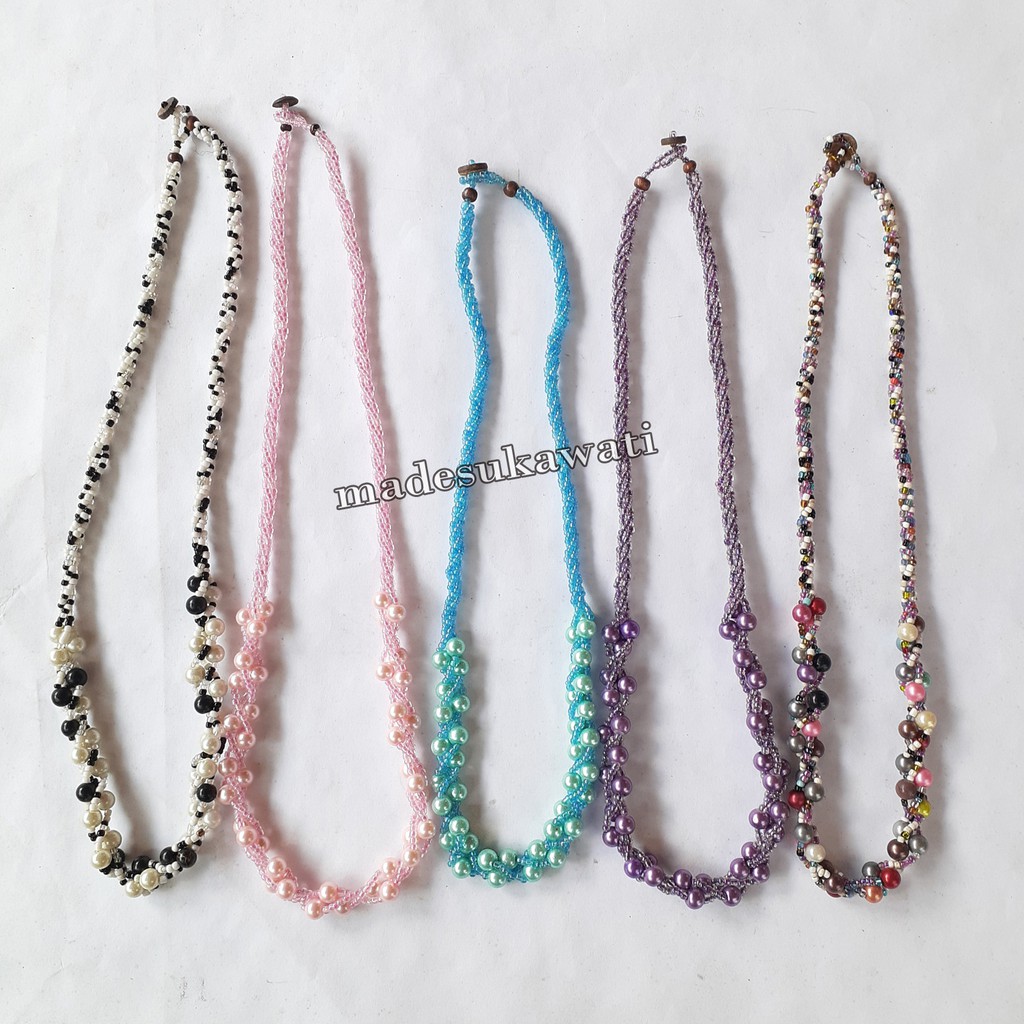 Kalung mote bola bola aksesoris bali