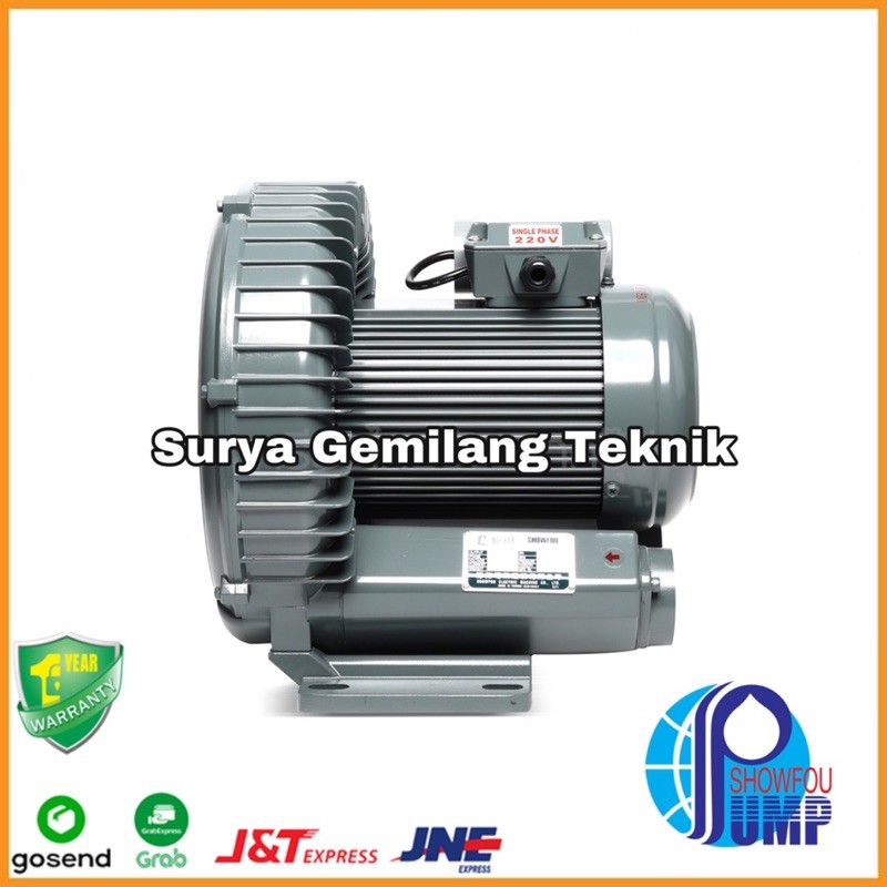Ring Blower 2 HP Vortex Tambang Showfou BS-212 Air Blower Udara