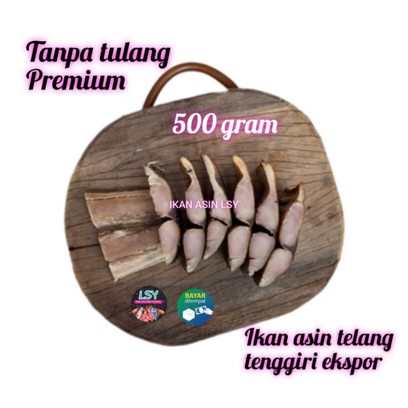 

Terlaris! Ikan Asin Tenggiri Potong (Tanpa Tulang) gram