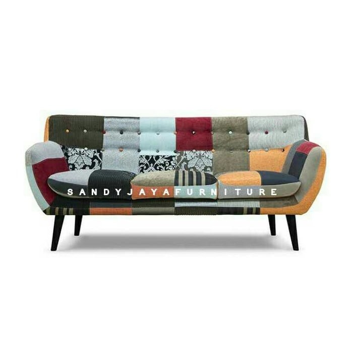 Jual Sofa Retro Sofa Scandinavian Sofa 3 Seater Kursi Tamu Minimalis Indonesiashopee Indonesia 