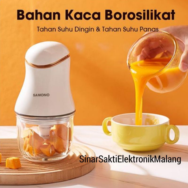 Samono Chopper Daging Serbaguna Portable Blender Penggiling Makanan Buah Food Processor SW099