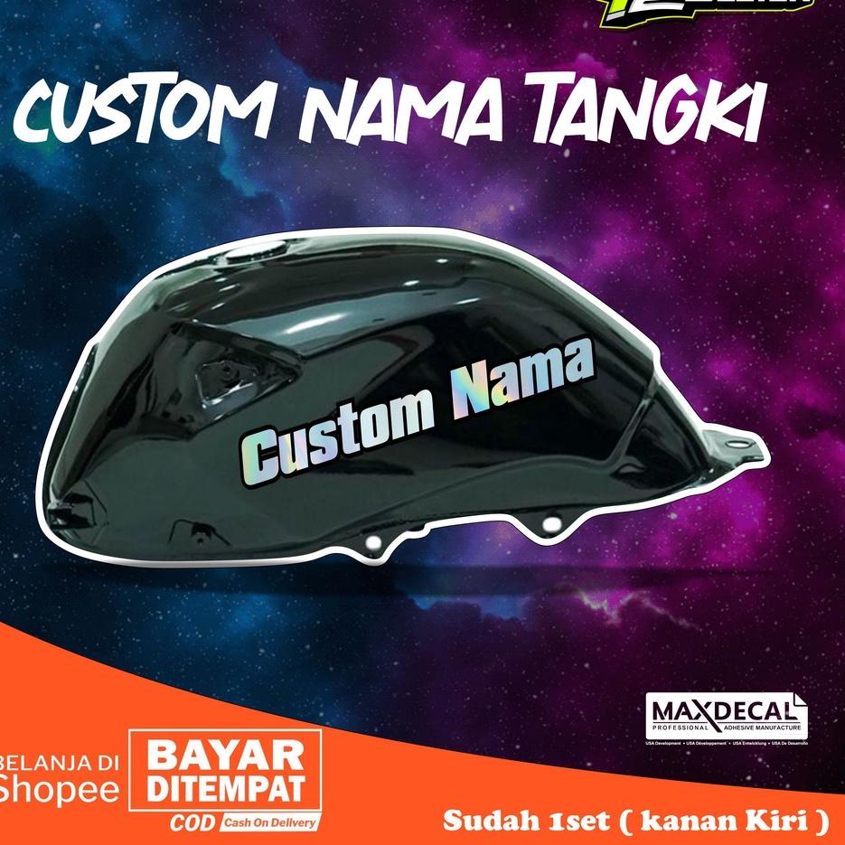 (pvfl-21) sticker tangki herex hologram maxdecal / sticker hologram custom nama / Sticker tangki 1se