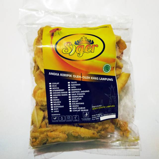 

Kripik Pisang Siger 250gr | Khas Lampung | Oleh-Oleh Lampung