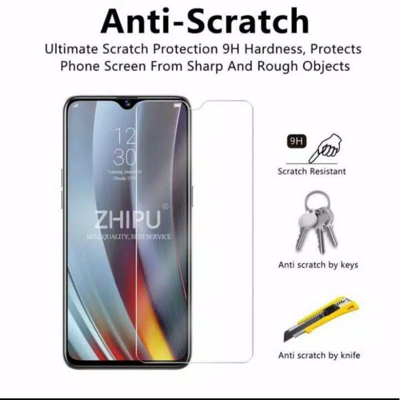 TEMPERED GLAS ANTI GORES KACA TG BENING OPPO A7 ORIGINAL