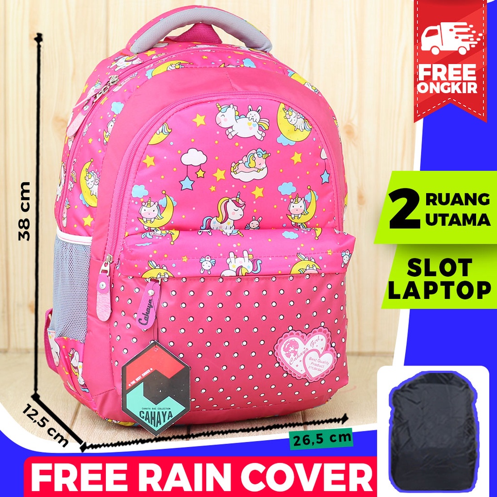 Tas Unicorn Anak Ransel Pink Anak Anak Backpack Gendong Anak Perempuan Cantik Tas Sd