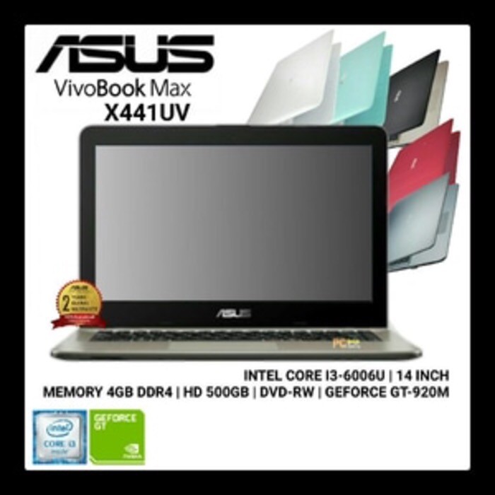 *FREE ONGKIR* LAPTOP ASUS X441UV CORE I3-6006/4GB/500GB/14 /VGA GT920 2GB/DOS RESMI *PROMO BRANDED*