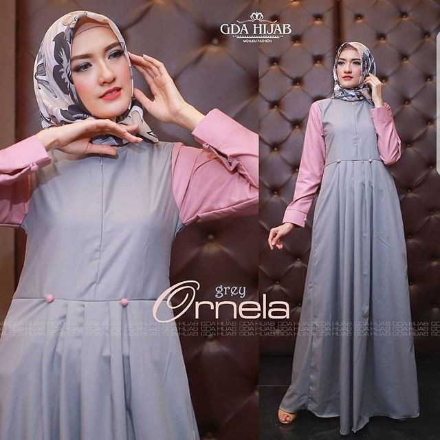Paling Baru Omela Dress / Gamis / Hijab / Khimar / Kerudung / Baju Muslim