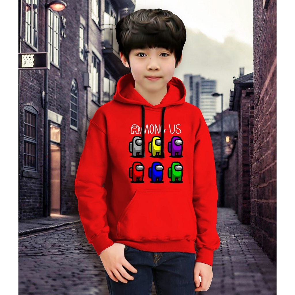 Jaket Anak Laki Laki/Jaket Anak Terbaru/Hoodie Anak Anong Pelangi  Gaming Bahan Fleece Tebal 4-11 TAHUN