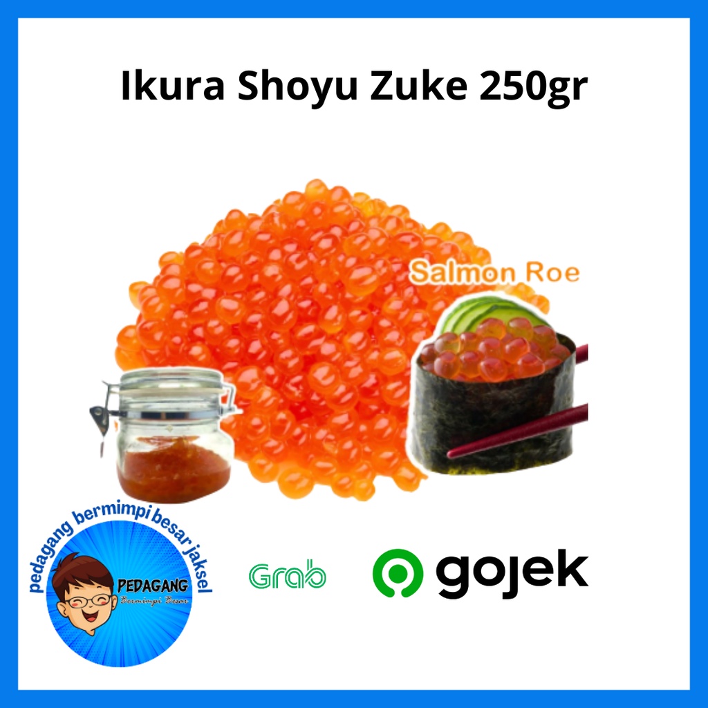 Ikura Shoyu Zuke 250gr | Ikura Shoyuzuke 250gr | Telur Ikan Salmon 250gr