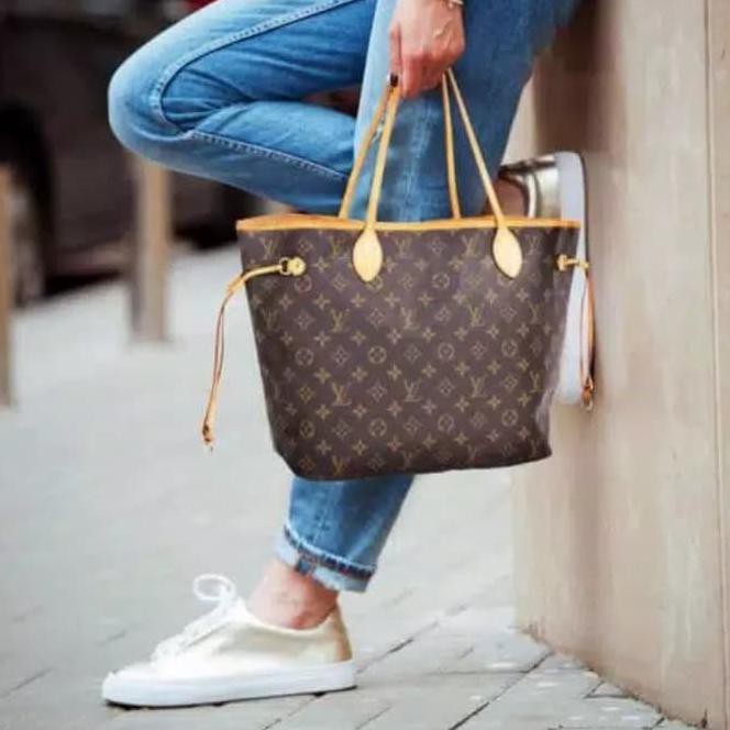 RDC9 TAS WANITA LV NEVERFULL PREMIUM TOTE BAG TAS BATAM IMPORT TAS BRANDED PTVR