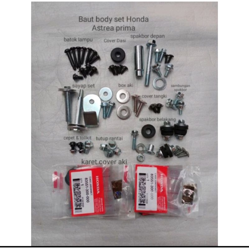 Baut body set honda astrea prima