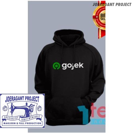 Jaket Hoodie Sweater Distro Gojek polos custom indonesia pria wanita ojol ojek online COD grab murah