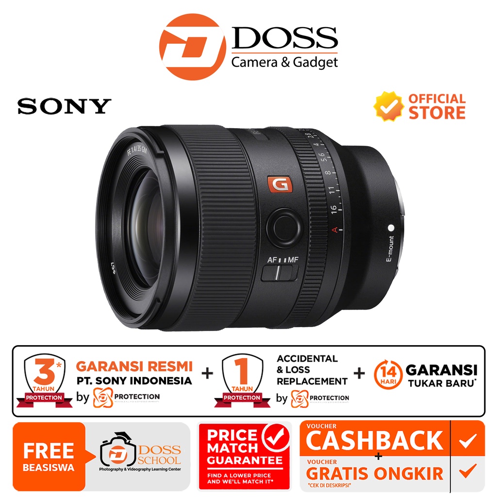 Sony FE 35mm f1.4 GM / Sony 35mm f/1.4 FE GM / Sony 35mm