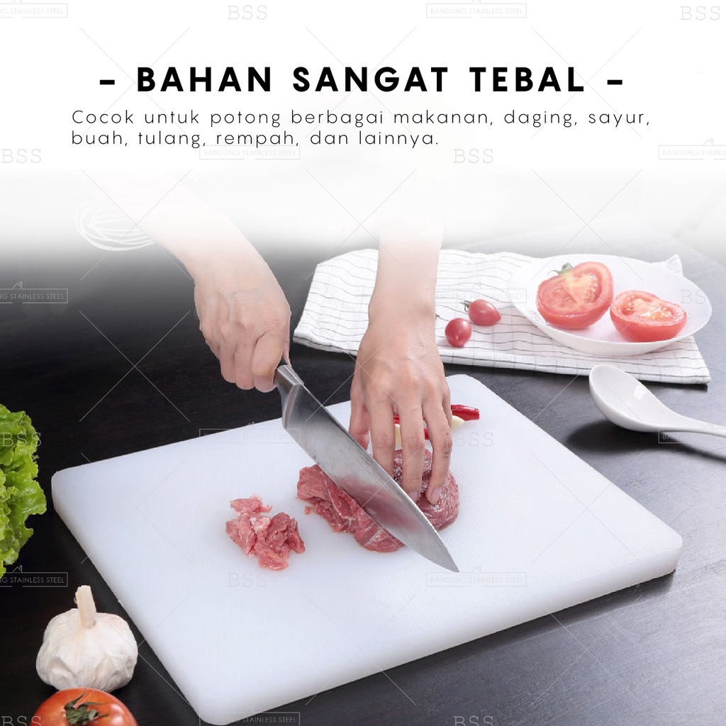 Talenan Plastik Tebal 2 cm 60cm x 40cm Cutting Board High Quality LARGE JUMBO Chopping Board L Talenan Pisau Potong Buah Daging Food Grade Food Grade