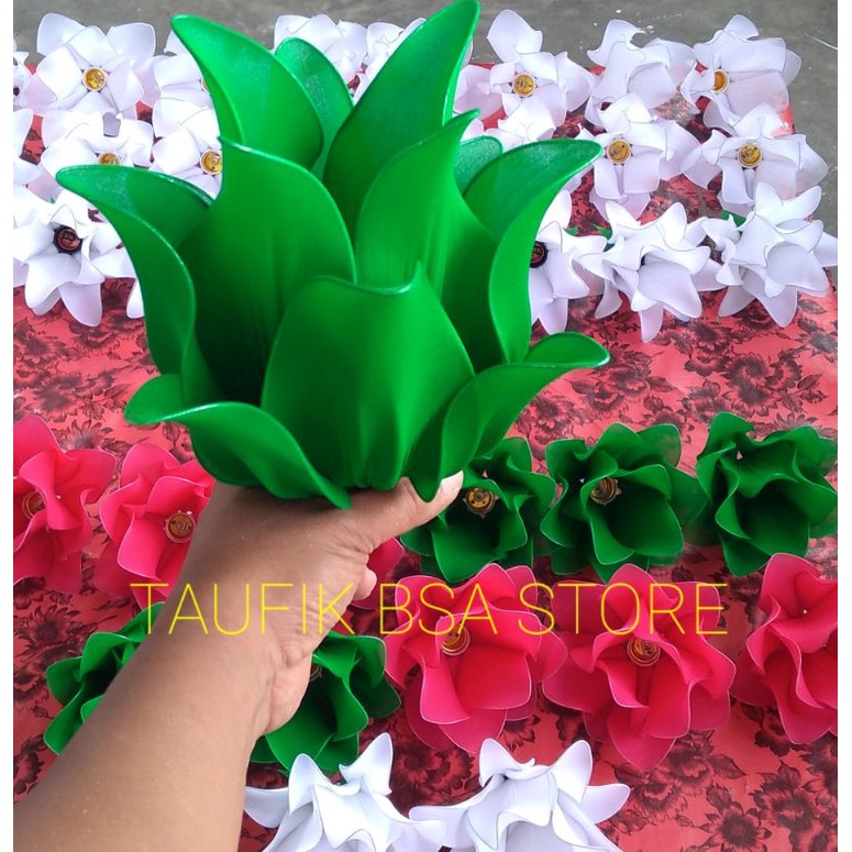 Standing Lampu Bunga Stoking / Kap Lampu Hias Bunga Stoking Dekorasi Fariasi Warna