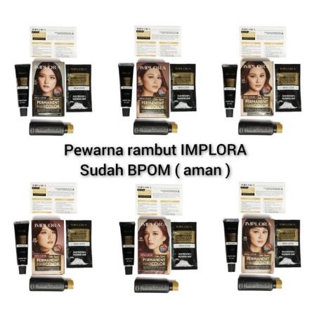 * NCC * Implora Semir Rambut Permanent Hair Color Long Lasting