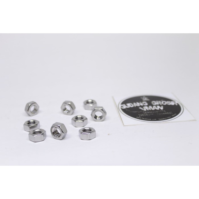 Mur Stainless Ukuran Mur Baut 12 100% Anti Karat Mur Baut 12 Stainless