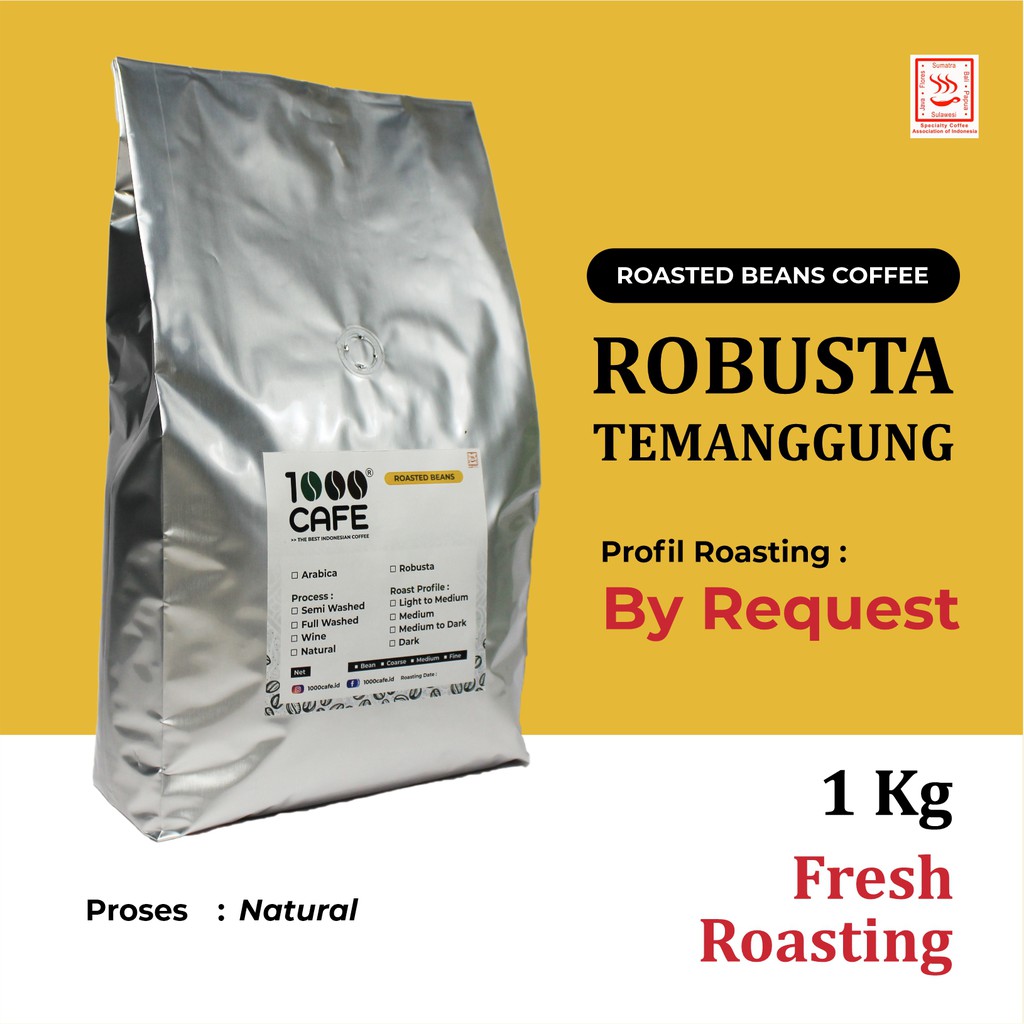 

Biji Kopi Robuasta Temanggung 1Kg