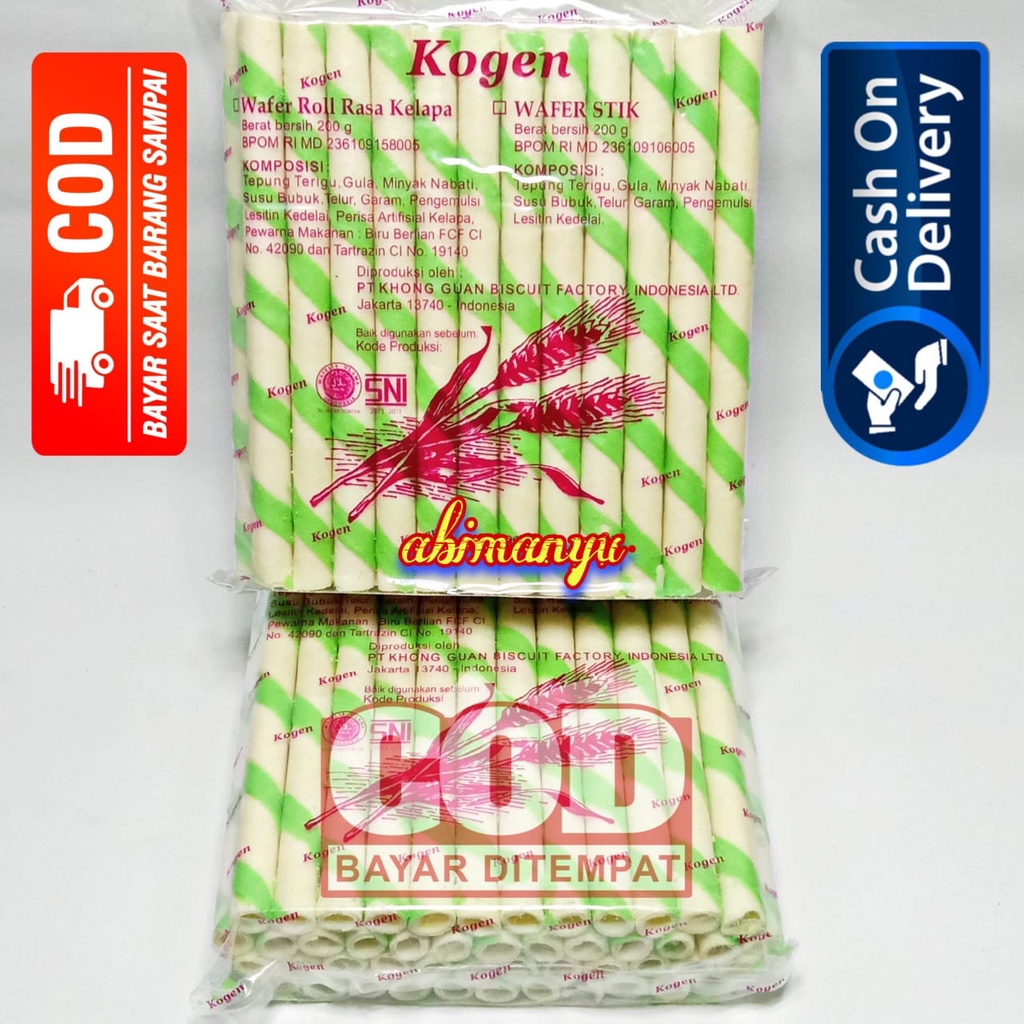 

KOGEN Waferstick Coconut 200 gram - astor khong guan rasa kelapa