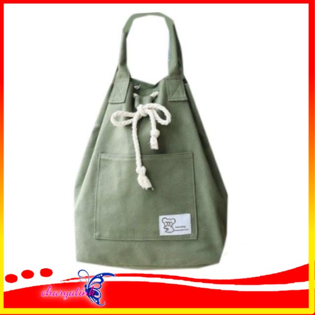 Charyatink - [TERMURAH] Tas Serut wanita Korea Backpack Fashion