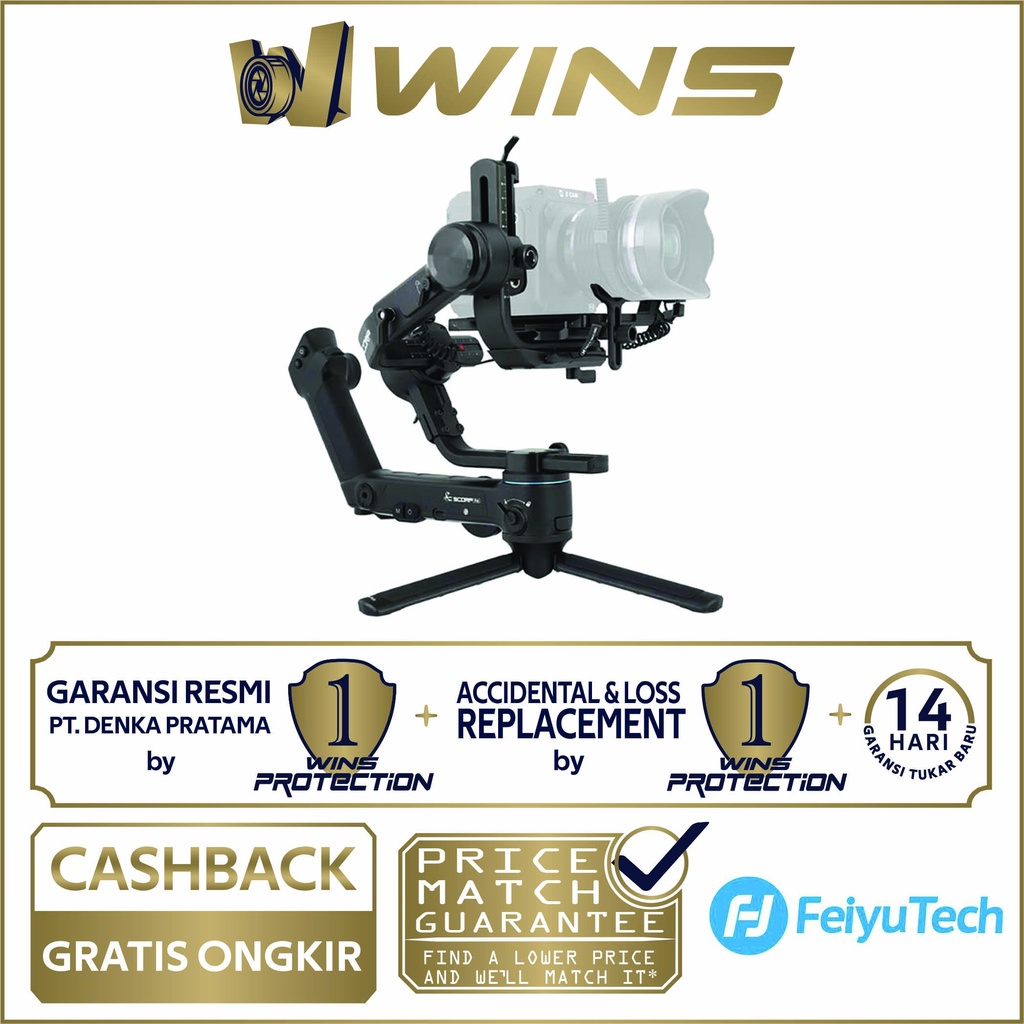 Feiyu Scorp Pro F4 3-Axis Gimbal Stabilizer Garansi Resmi 1 Tahun