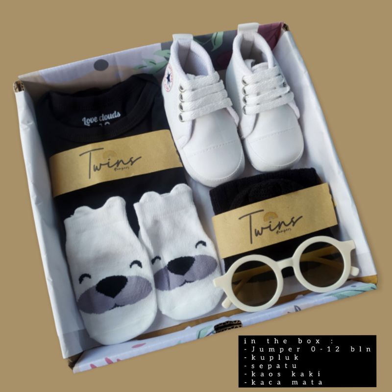 Hampers bayi/ hampers baby newbron / gift box / kado lahiran-Hitam 2