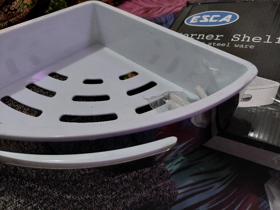 Rak Sabun Shampoo Dinding Sudut Dapur Kamar Mandi Tempat Peralatan Kamar Mandi