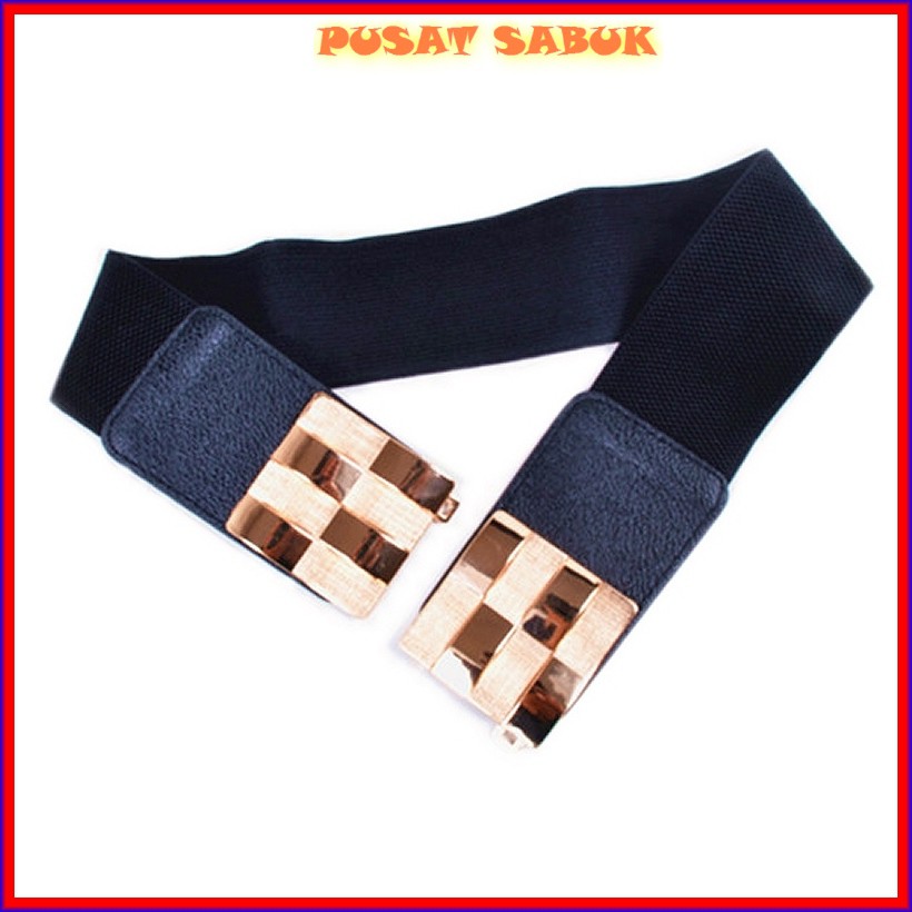 Gesper Sabuk Wanita Obi Karet Women Belt Ikat Pinggang Elastis Fashion Cewek Korea Oby Besar Jumbo