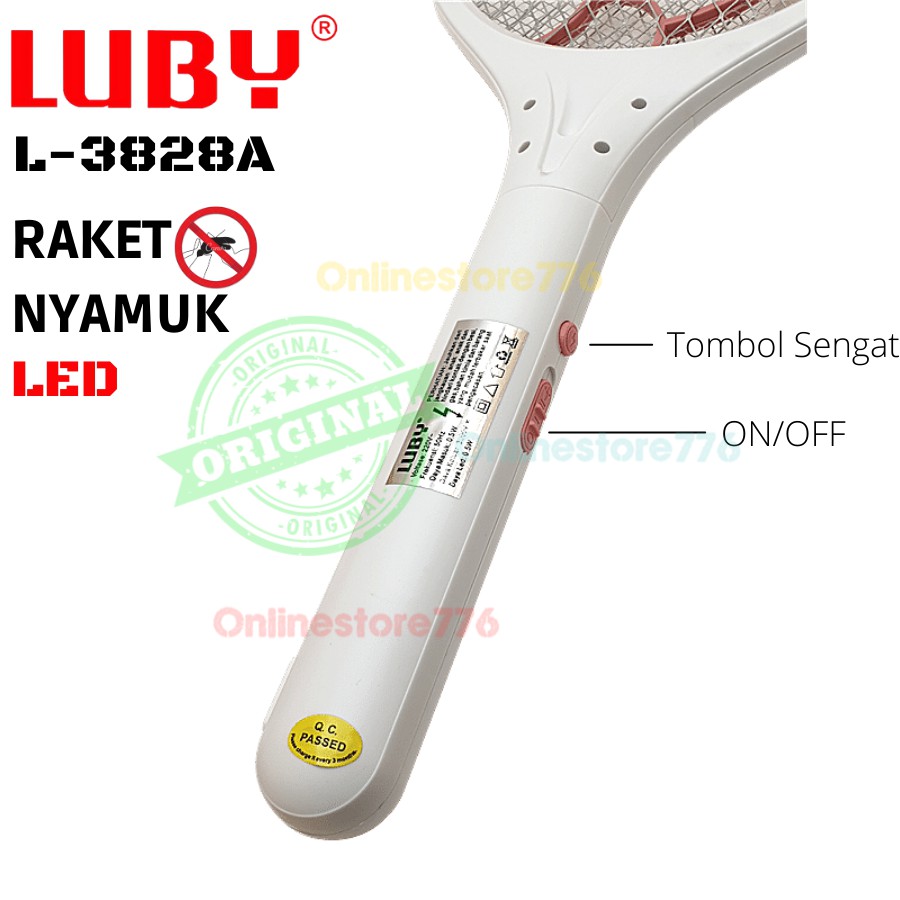 RAKET NYAMUK LUBY L3826 / RAKET NYAMUK CHARGER / RAKET NYAMUK / RAKET NYAMUK LISTRIK / L 3826