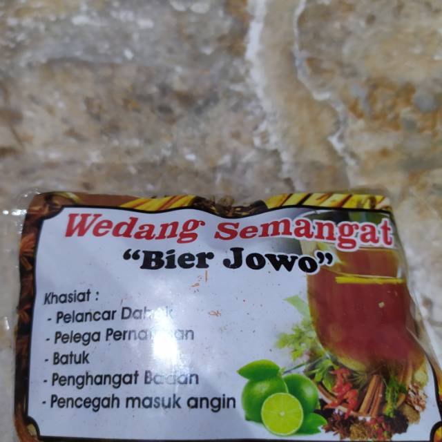 

Wedang semangat "bier jowo