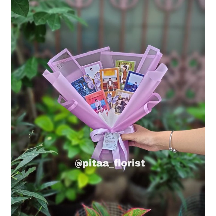 Buket Foto Polaroid / Buket Foto K-Pop /Hadiah Wisuda /Buket Foto Murah