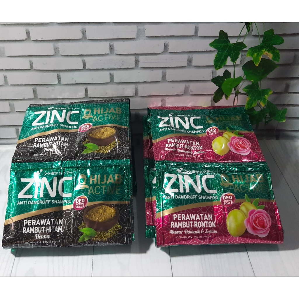 Zinc Shampoo Sachet Renceng - 1 renceng 24 Sachet