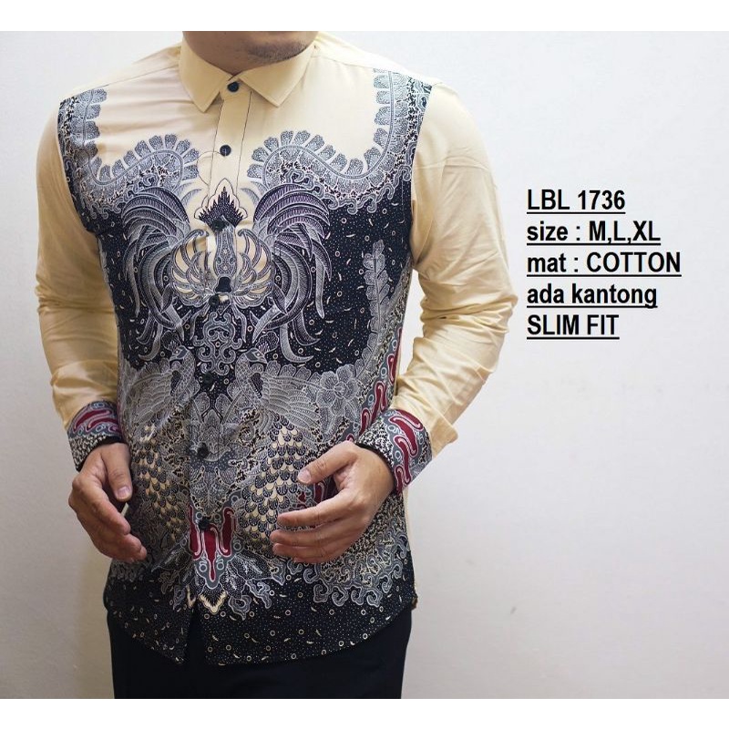 kemeja batik pria slim fit | unik dan mewah