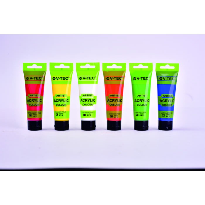 V-TEC Vtec Acrylic Tube 250ml Cat Akrilik 250 ml Permanent Tahan Air