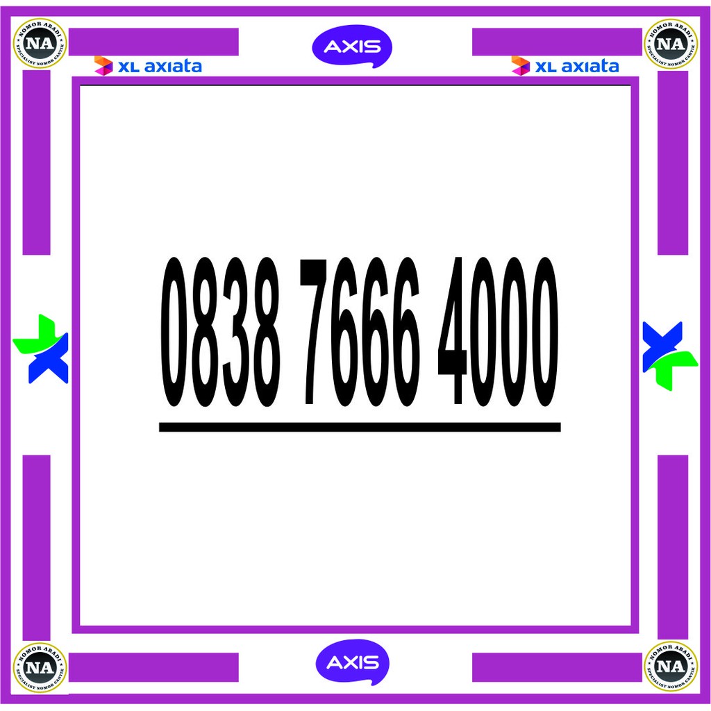 NOMOR CANTIK AXIS 4G 4000 H300