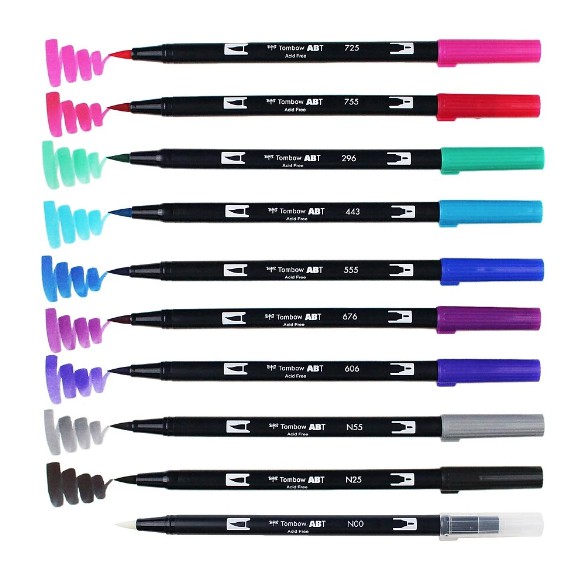 Tombow Dual Brush Pens Set - Galaxy
