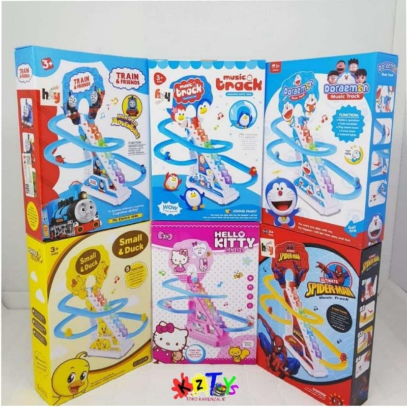 MAINAN TRACK SELUNCUR PENGUIN THOMAS SPIDERMAN HELLO MAINAN TRACK SELUNCUR PENGUIN THOMAS SPIDERMAN HELLO
