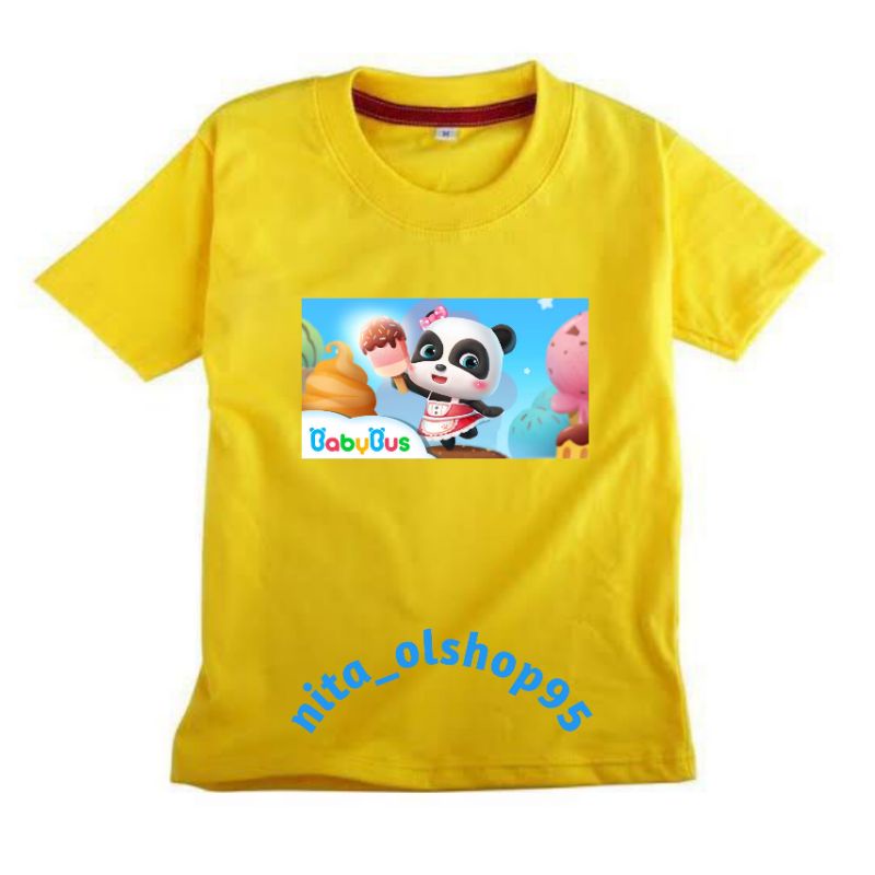 baju anak karakter lucu / baju anak babybus emulator permainan