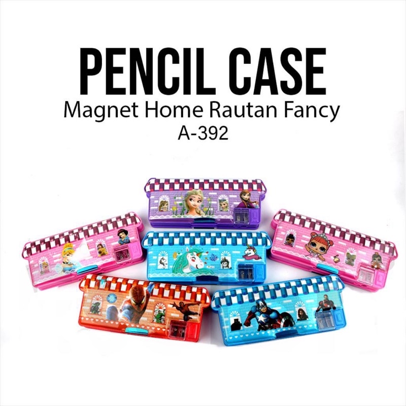 

Kotak Pensil Tempat Pensil Rumah Magnet Fancy Plus Rautan